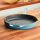 2-Piece NITRO Cast Iron Skillet Frying Pans