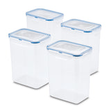 (4) 7.6-Cup Rectangular Pantry Food Storage Container