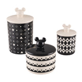 3-Piece Monochrome Ceramic Jar Set