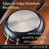 2-Piece AnolonX Hybrid Nonstick Frying Pan Set