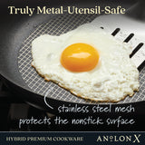 2-Piece AnolonX Hybrid Nonstick Frying Pan Set