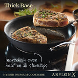 2-Piece AnolonX Hybrid Nonstick Frying Pan Set