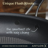 12-Inch AnolonX Hybrid Nonstick Frying Pan With Helper Handle