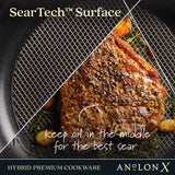 12-Inch AnolonX Hybrid Nonstick Frying Pan With Helper Handle