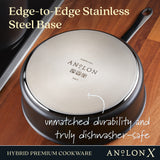 3.5-Quart AnolonX Hybrid Nonstick Saute Pan With Lid