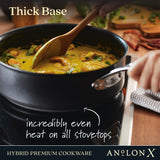 3.5-Quart AnolonX Hybrid Nonstick Saute Pan With Lid