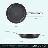 10-Inch AnolonX Hybrid Nonstick Frying Pan