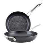 2-Piece AnolonX Hybrid Nonstick Frying Pan Set