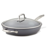 12-Inch Accolade Hard-Anodized Nonstick Deep Frying Pan with Lid