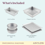 6-Piece Pro-Bake Bakeware Aluminized Steel Baking Pan Set