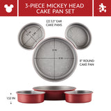 3-Piece Farberware Disney Bake with Mickey Mouse Mickey Cake Pan Set