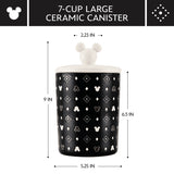 Monochrome Ceramic Canister with Airtight Lid