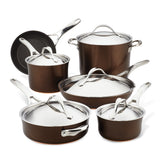 11-Piece Nouvelle Copper Luxe Hard-Anodized Cookware Set