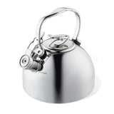 2.3-Quart Stainless Steel Whistling Teakettle With Flip-Up Spout