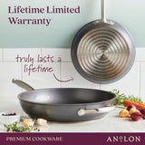 13.5-Inch Accolade Hard-Anodized Nonstick Wok with Lid