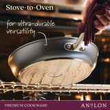 12-Inch Accolade Hard-Anodized Nonstick Deep Frying Pan with Lid