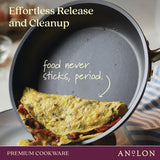 12-Inch Accolade Hard-Anodized Nonstick Deep Frying Pan with Lid