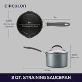 2-Quart A1 Series with ScratchDefense Nonstick Straining Sauce Pan