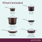 11-Piece Nouvelle Copper Luxe Hard-Anodized Cookware Set