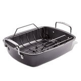 17" x 13" Ultra-Lasting Nonstick Roaster Pan with Easy Serve Rack