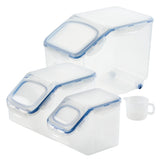 3-Piece Rectangular Pantry Food Storage Container Set