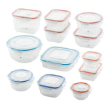 24-Piece Color Mates Food Storage Container Set