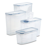 4-Piece Rectangular Pantry Storage Container Set