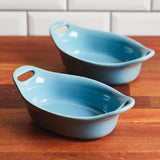 2-Piece Ceramics Oval Au Gratin Set