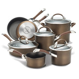 11-Piece Symmetry Hard-Anodized Nonstick Cookware Set