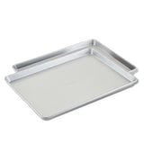 2-Piece Pro-Bake Bakeware Aluminized Steel Half Sheet Baking Pan Set